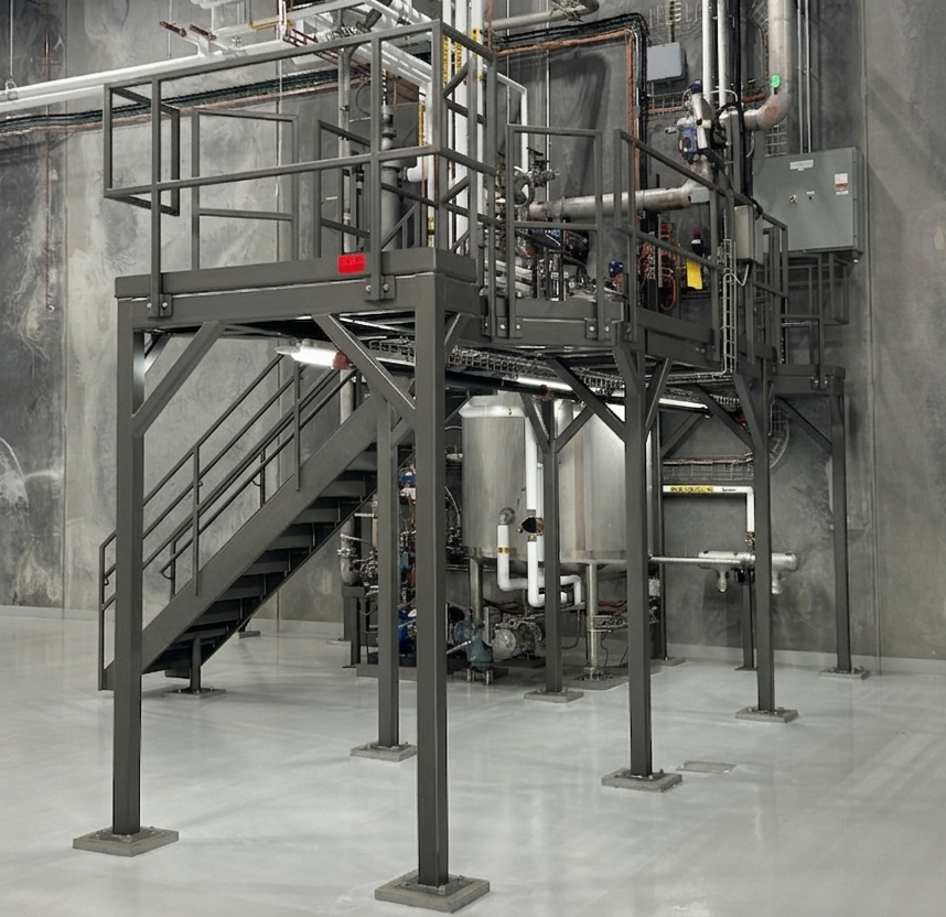 A custom steel structure