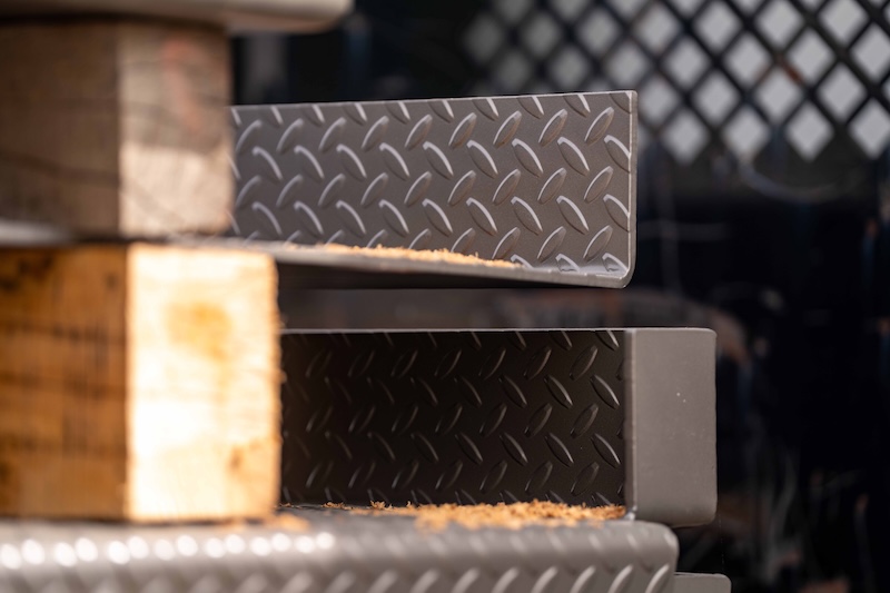 Stacked metal fabrication projects
